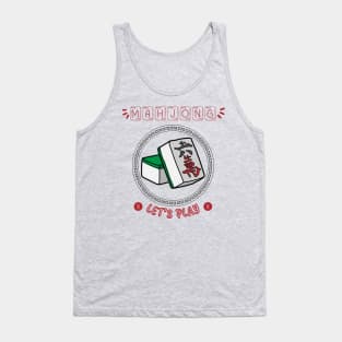 mahjong let's play, tile Tank Top